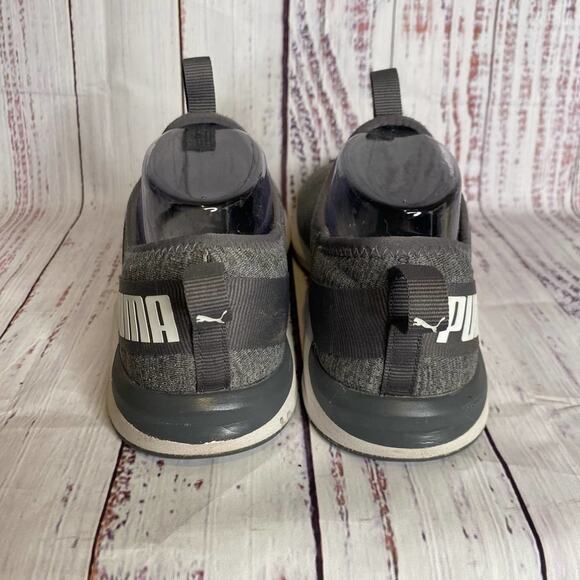 Puma Grey Slip on Sneakers Sz 7 - Picture 5 of 11